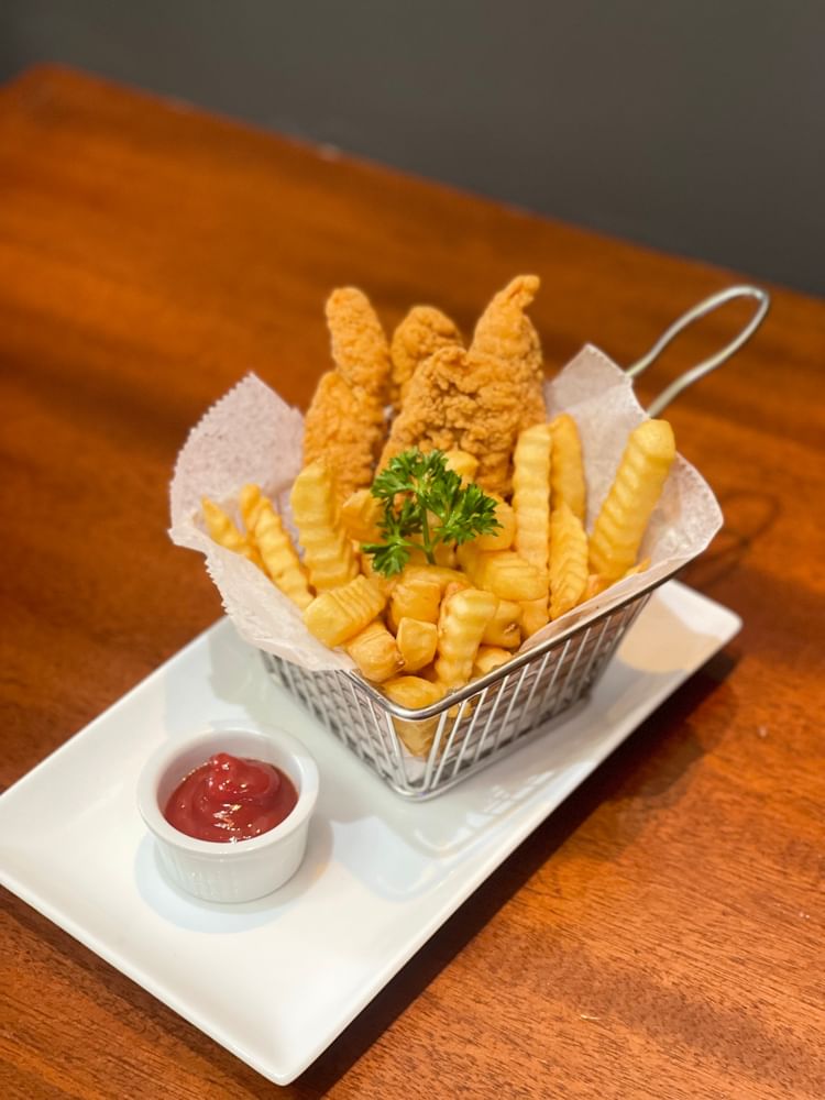 French Fries and 4 Chicken Tenders