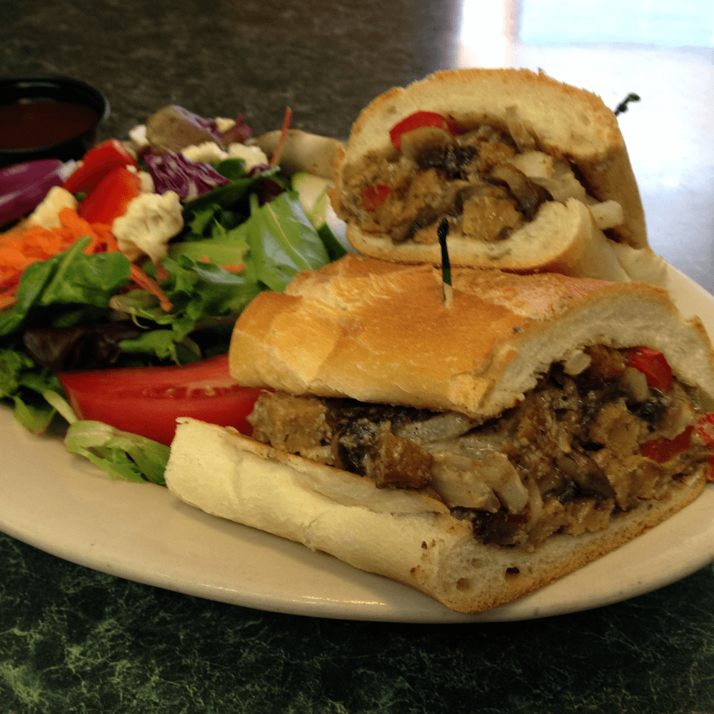 Vegan Cheese Steak Sandwich