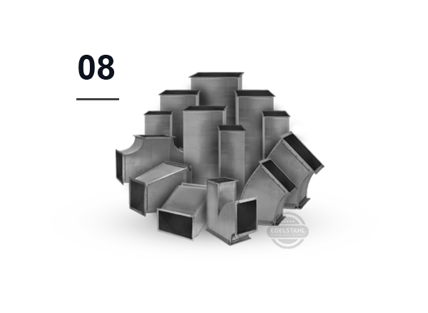 Rectangular Duct Systems – Ducts and Fittings Made of Stainless Steel