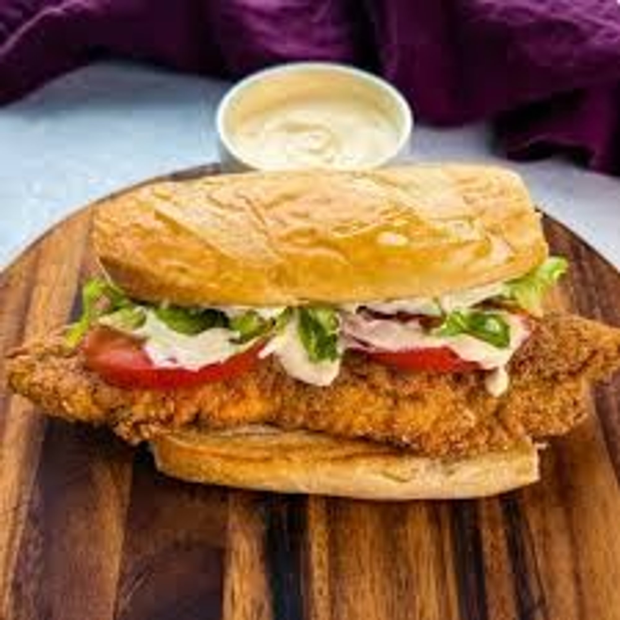 Fried catfish po'boy basket