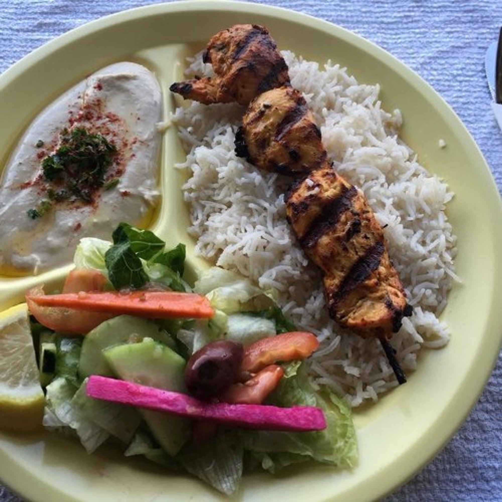 Chicken Kabob Lunch specials 
