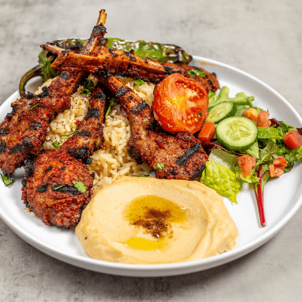 Lamb Chops. plate