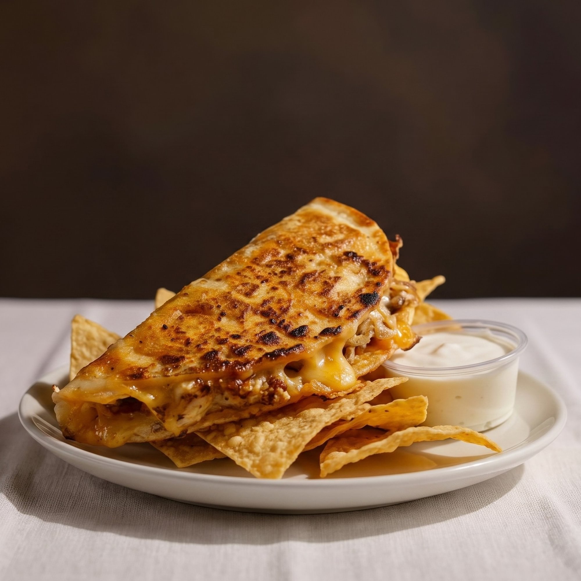 Hot Sauce Chicken Quesadilla