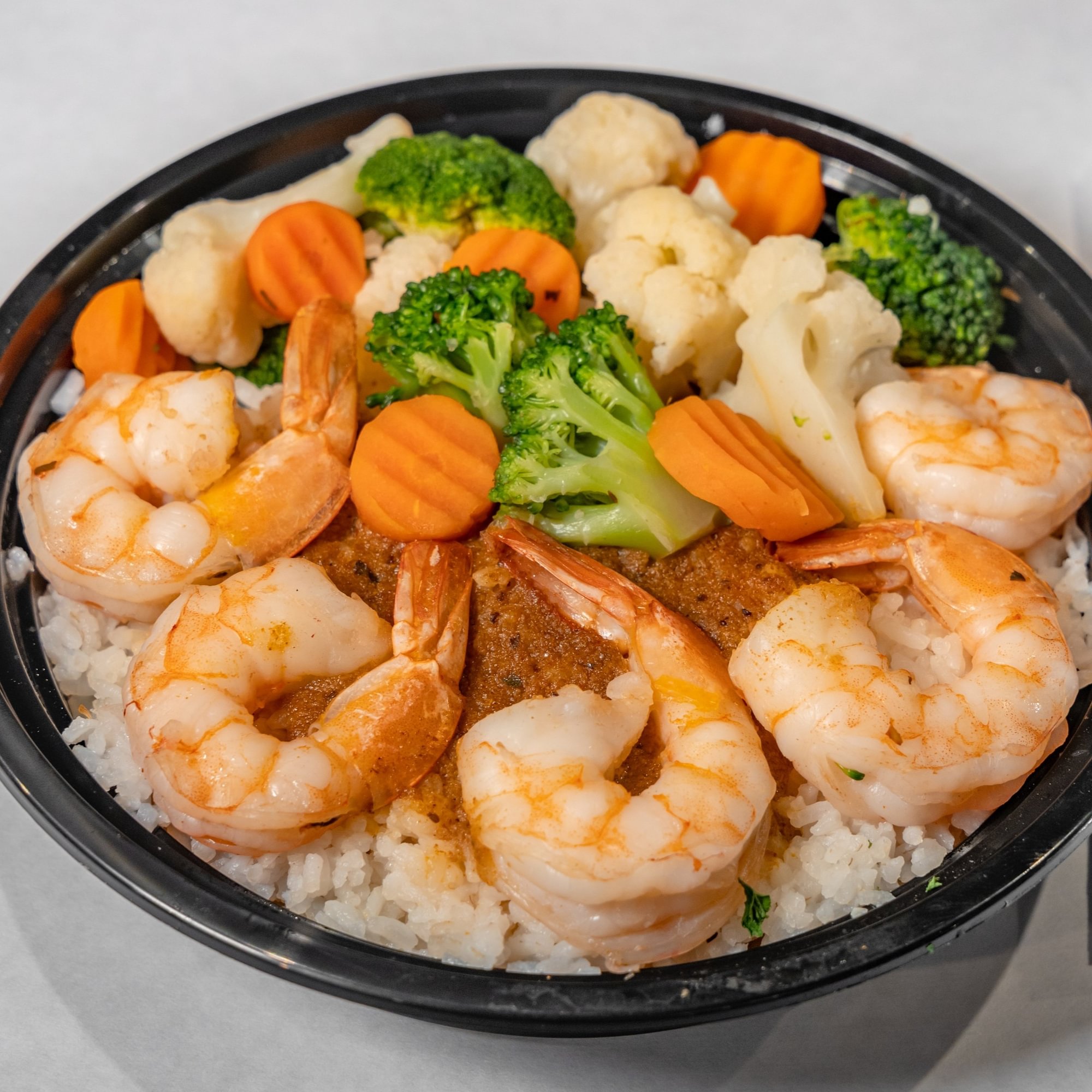 Veggie & Peeled Shrimp Bowl