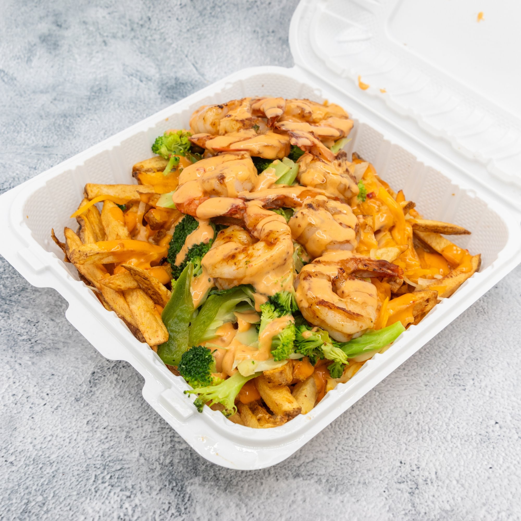 Shrimp & Broccoli Stir-Fry with Rice
