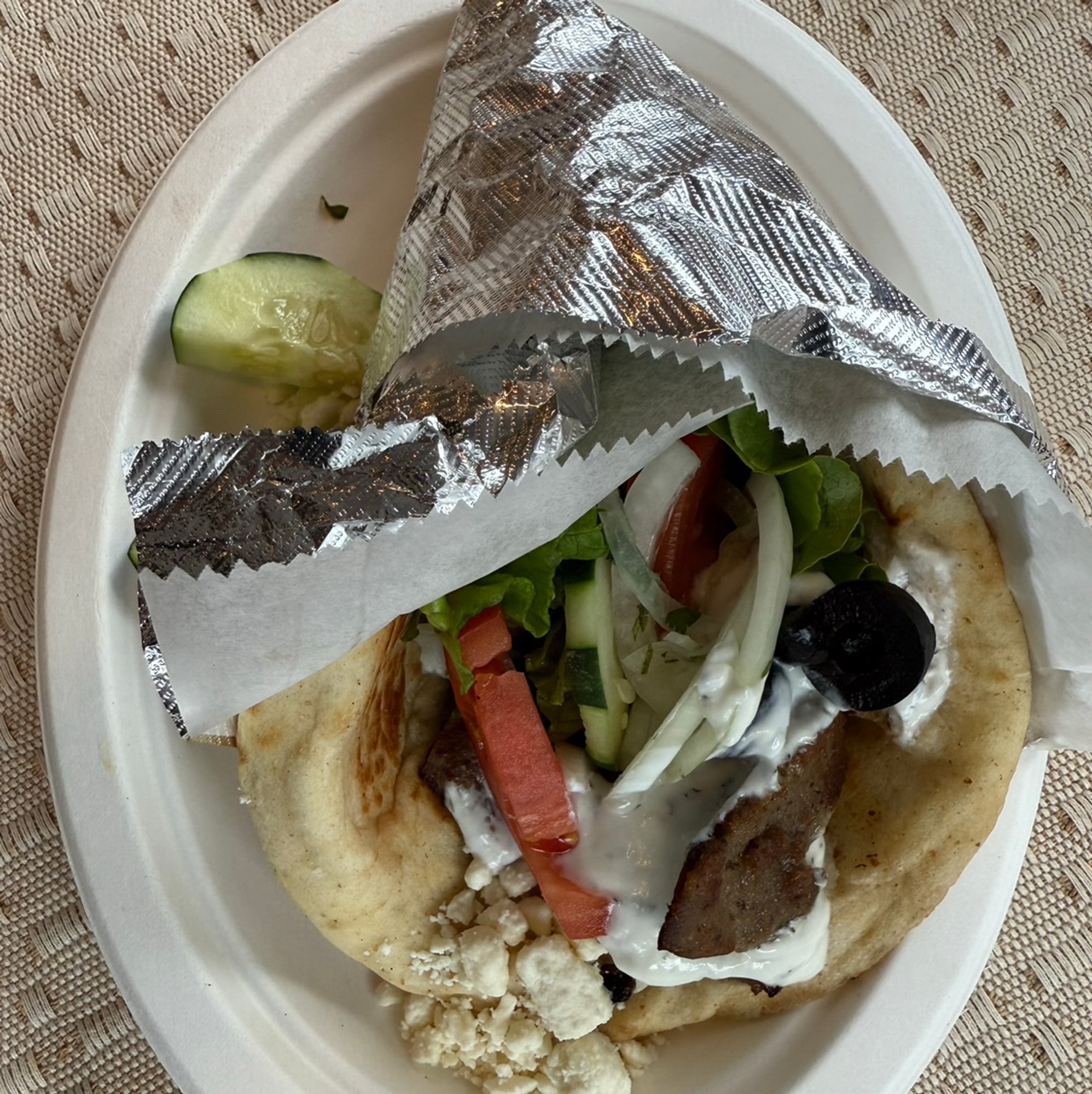 Mix of Chicken/Beef/Lamb Gyro Meal