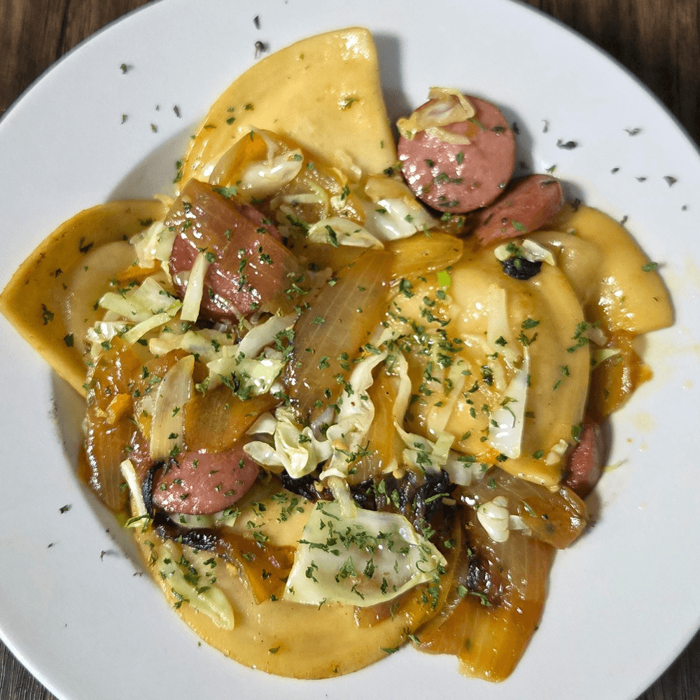 Pierogies & Kielbasa