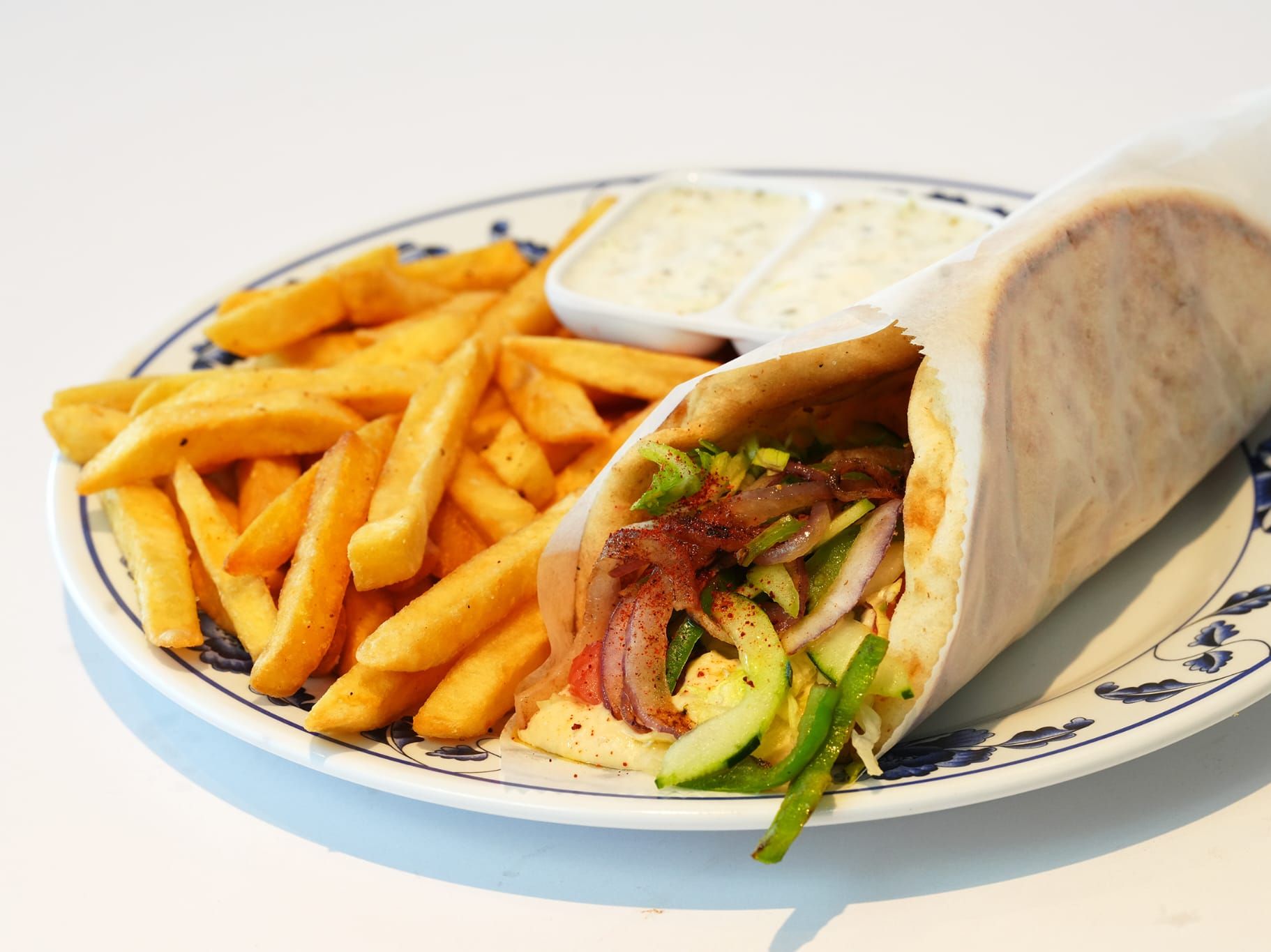 Veggie Souvlaki Pita