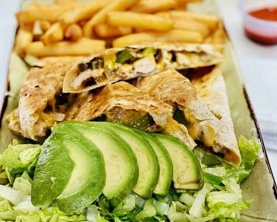 Quesadillas with Avocado & Fries