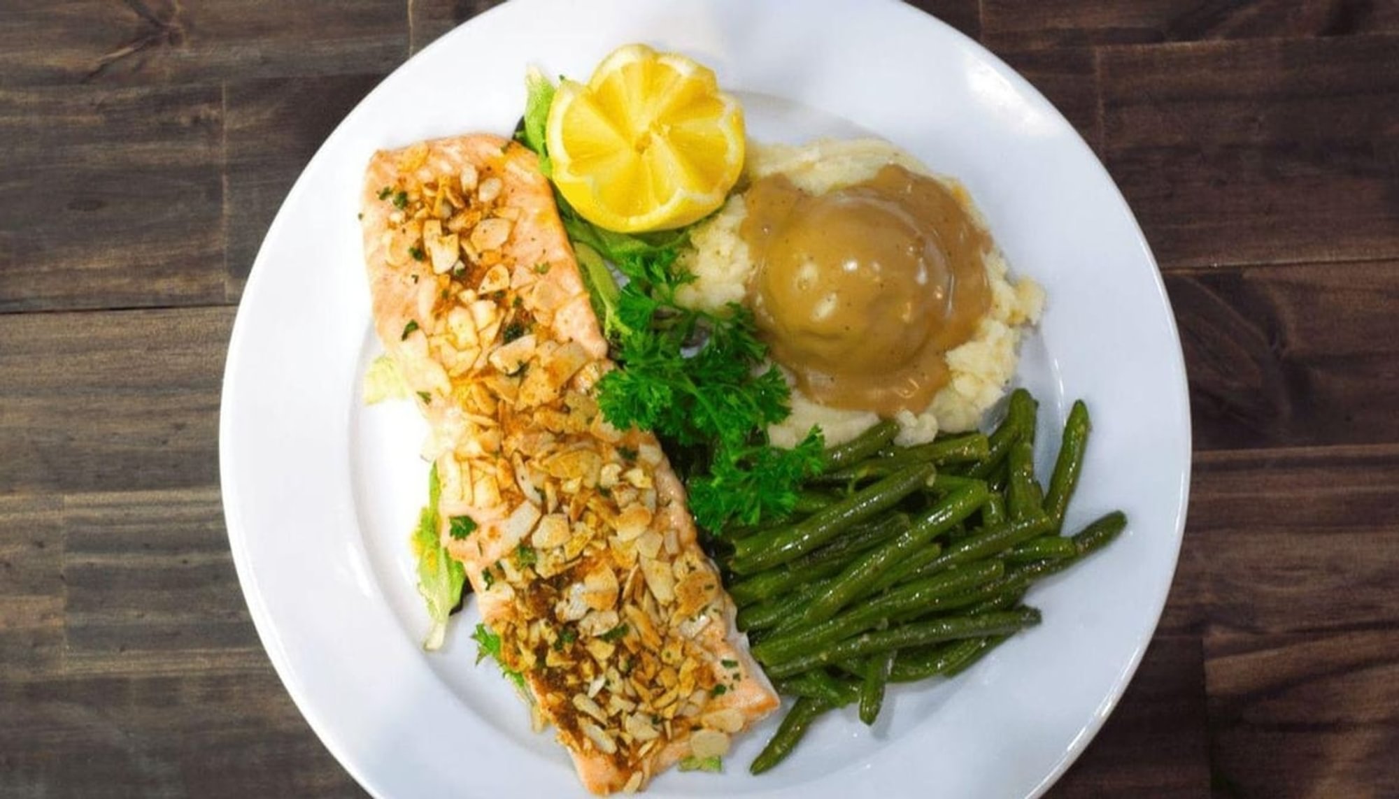 Almond Crushed Salmon