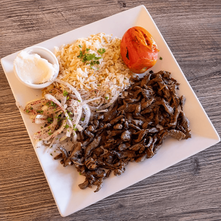 Beef Shawarma Plate Filet Mignon