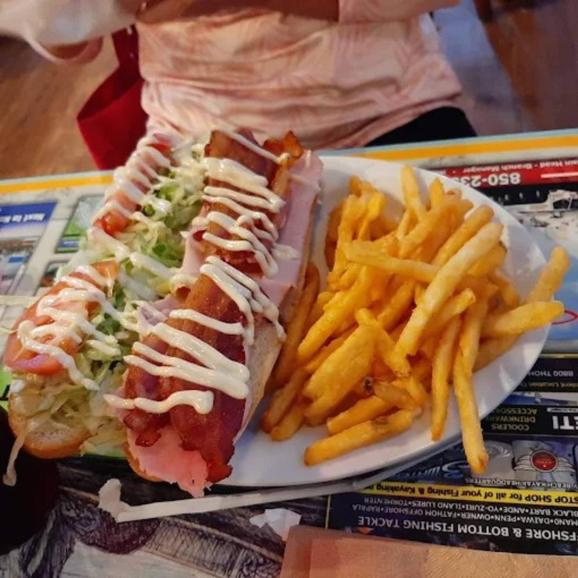 The "bayou club" sandwich