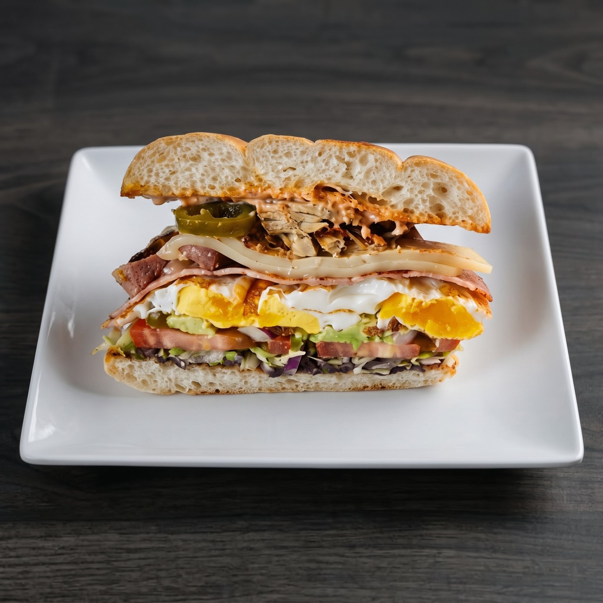 Chicken Tinga Torta
