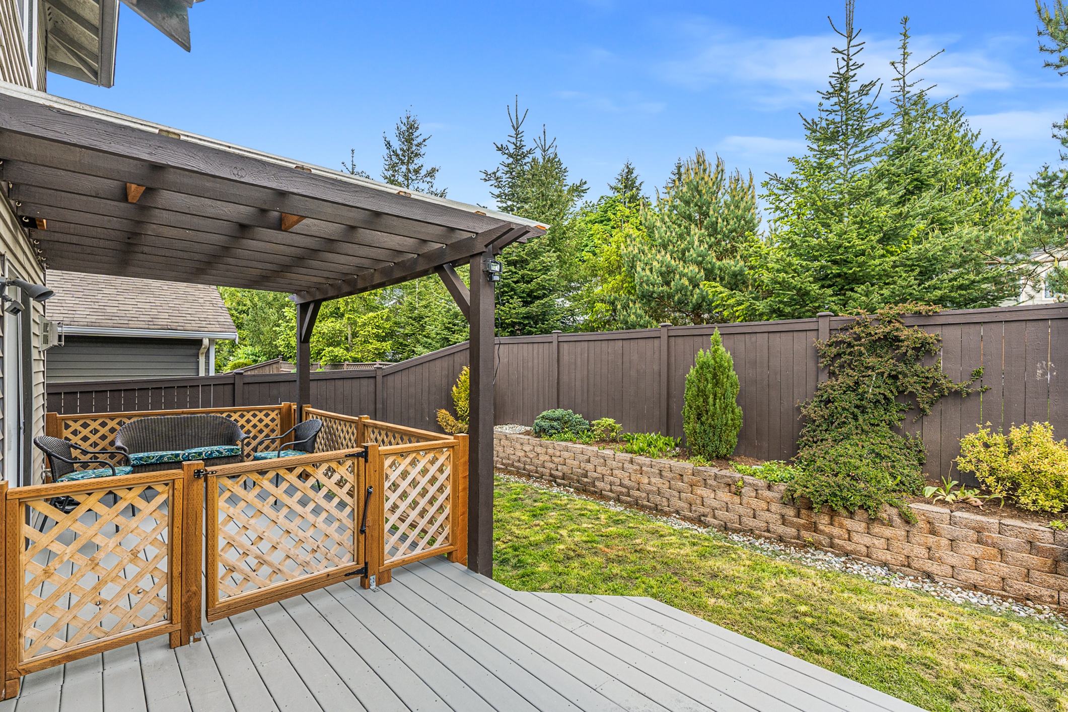 Exterior Deck, Railing, Patio Cover and Retaining Wall