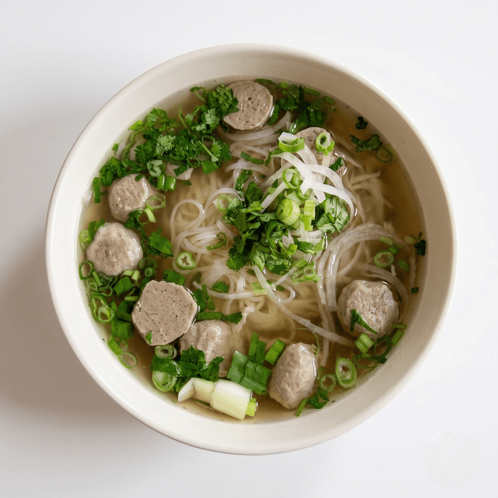 Kid's Noodle Soup with Meatballs