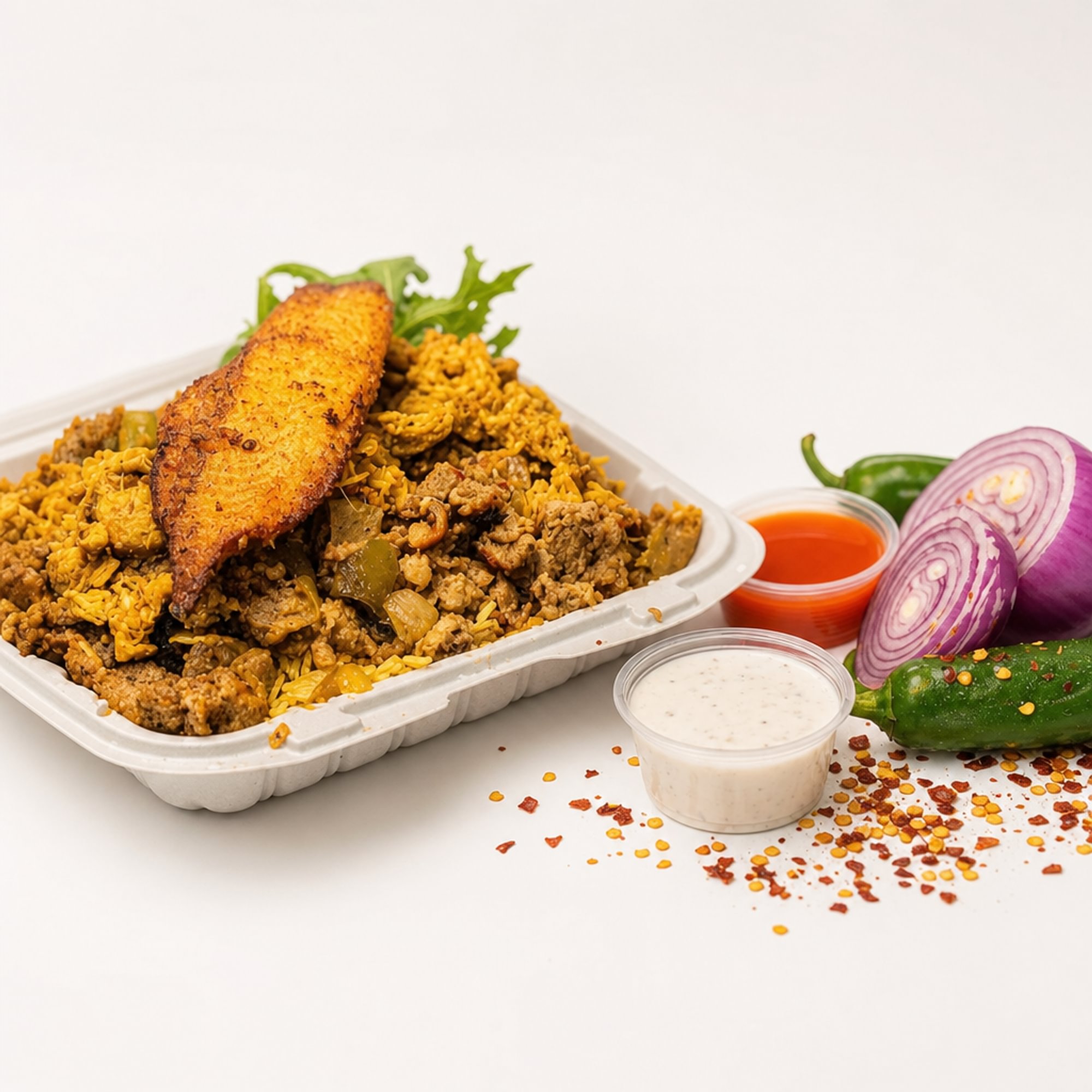Mix Gyro with Tilapia Fish