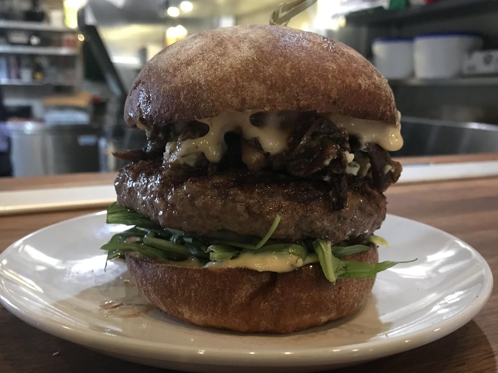 Mushroom-Truffle Burger (gfo)
