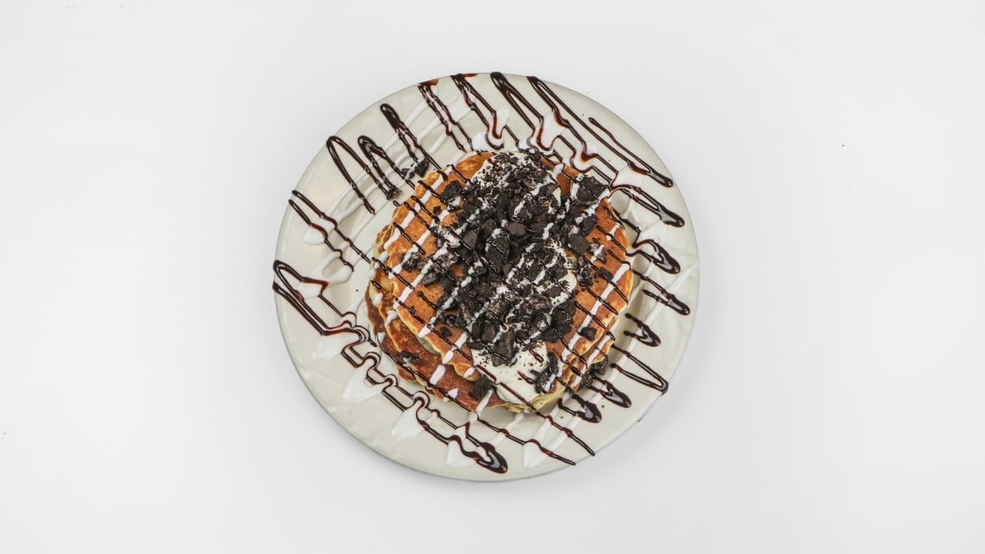 Oreo Stuffed Pancakes