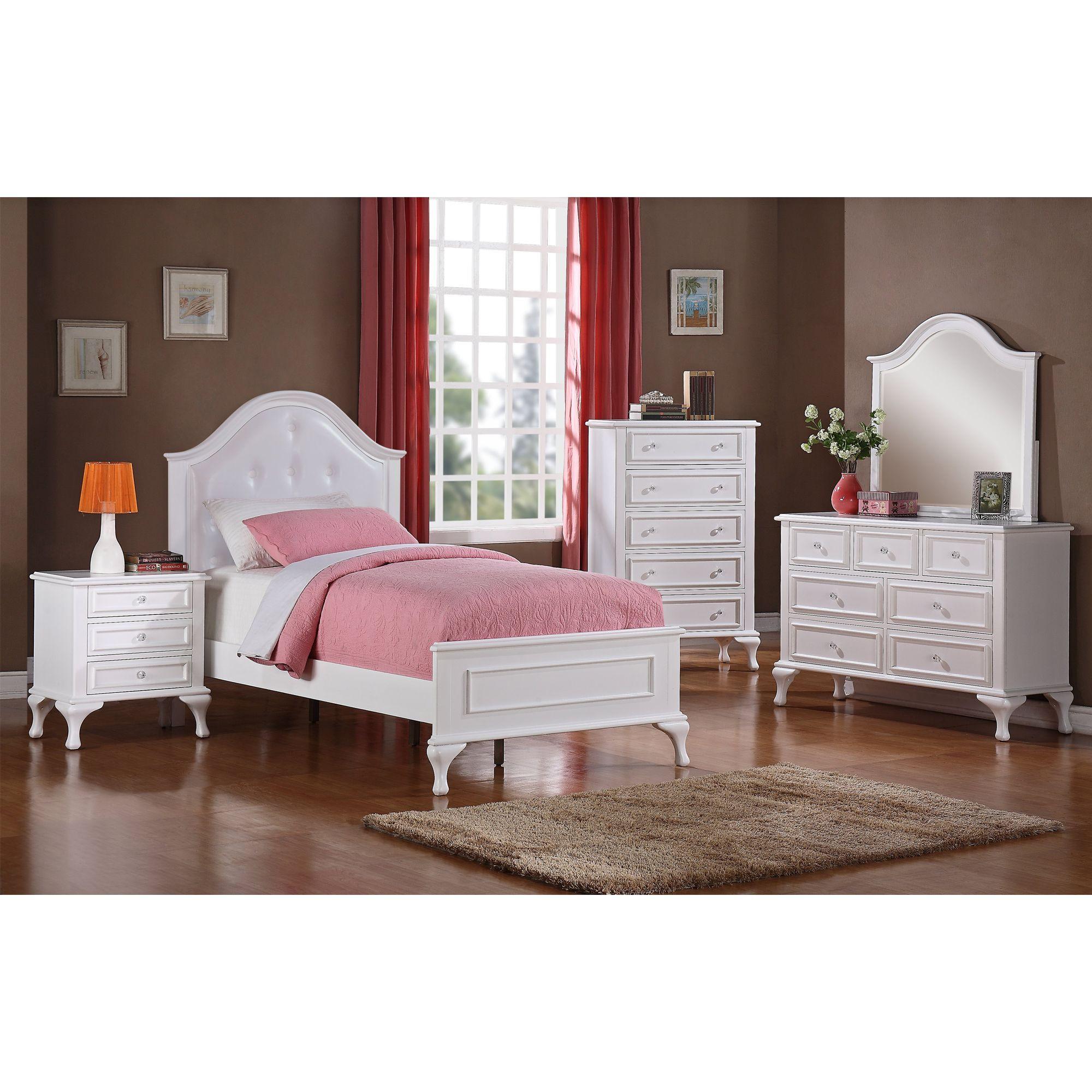 Full Jesse Panel Bed w/Dresser, Mirror