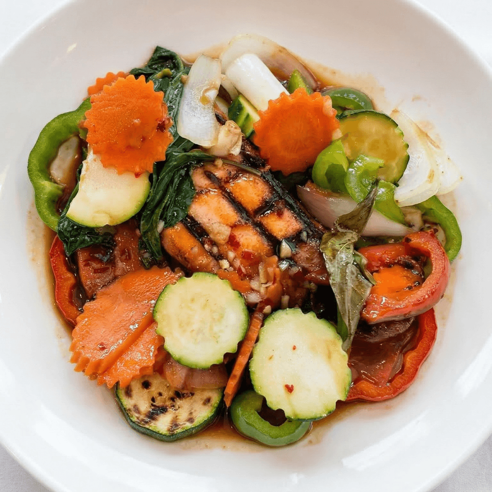 Salmon with Basil Sauce