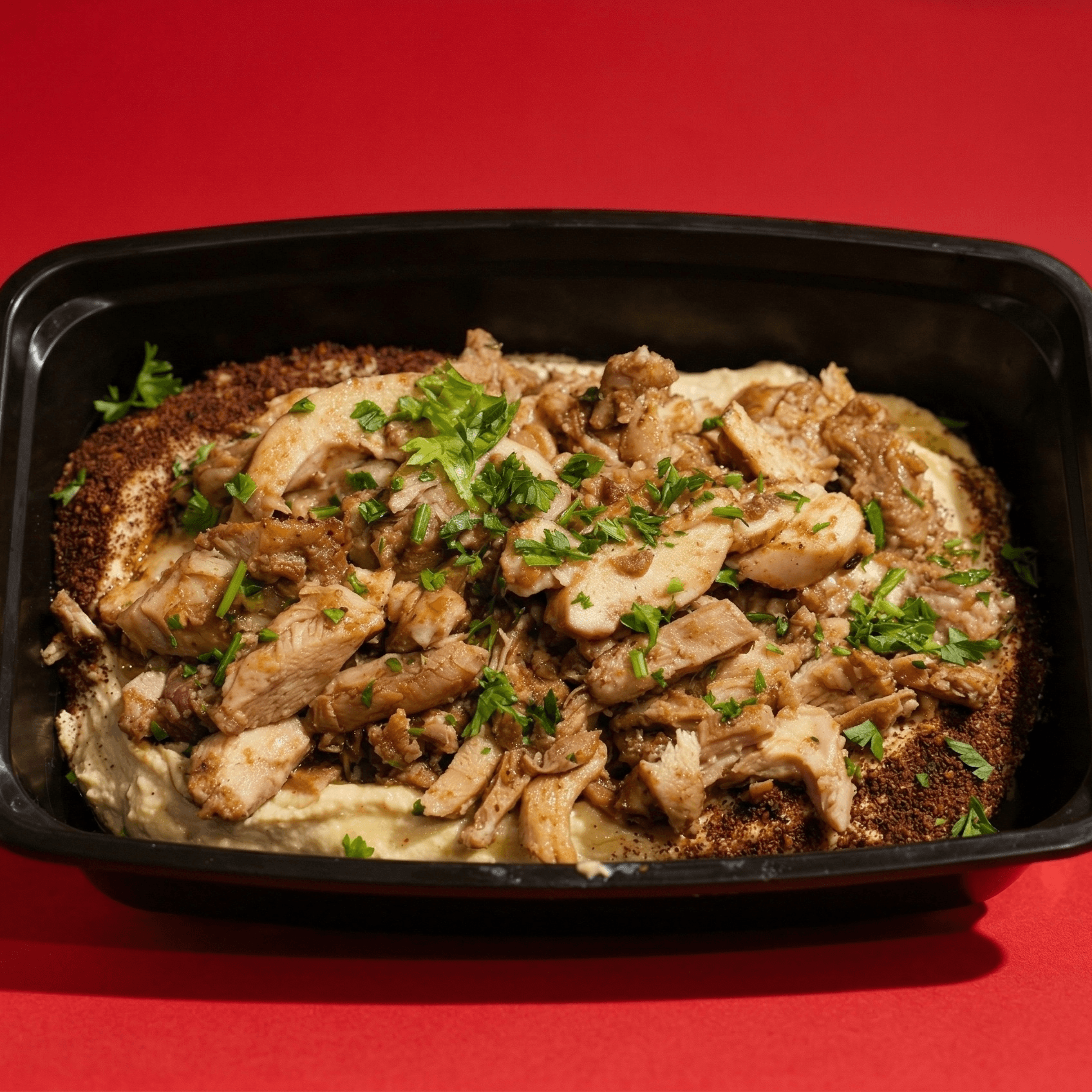 Shawarma On Hummus