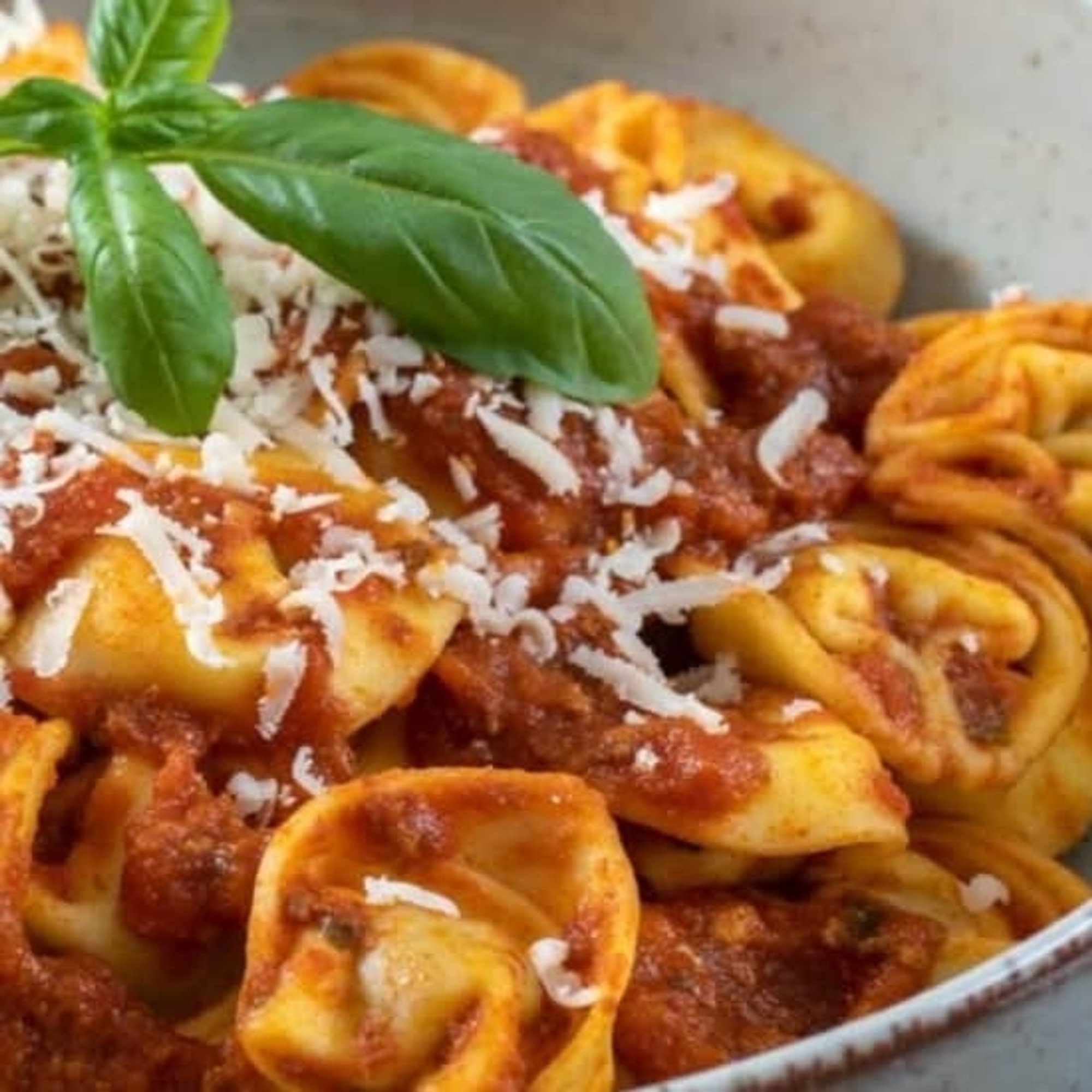 Meat Sauce Tortellini Pasta