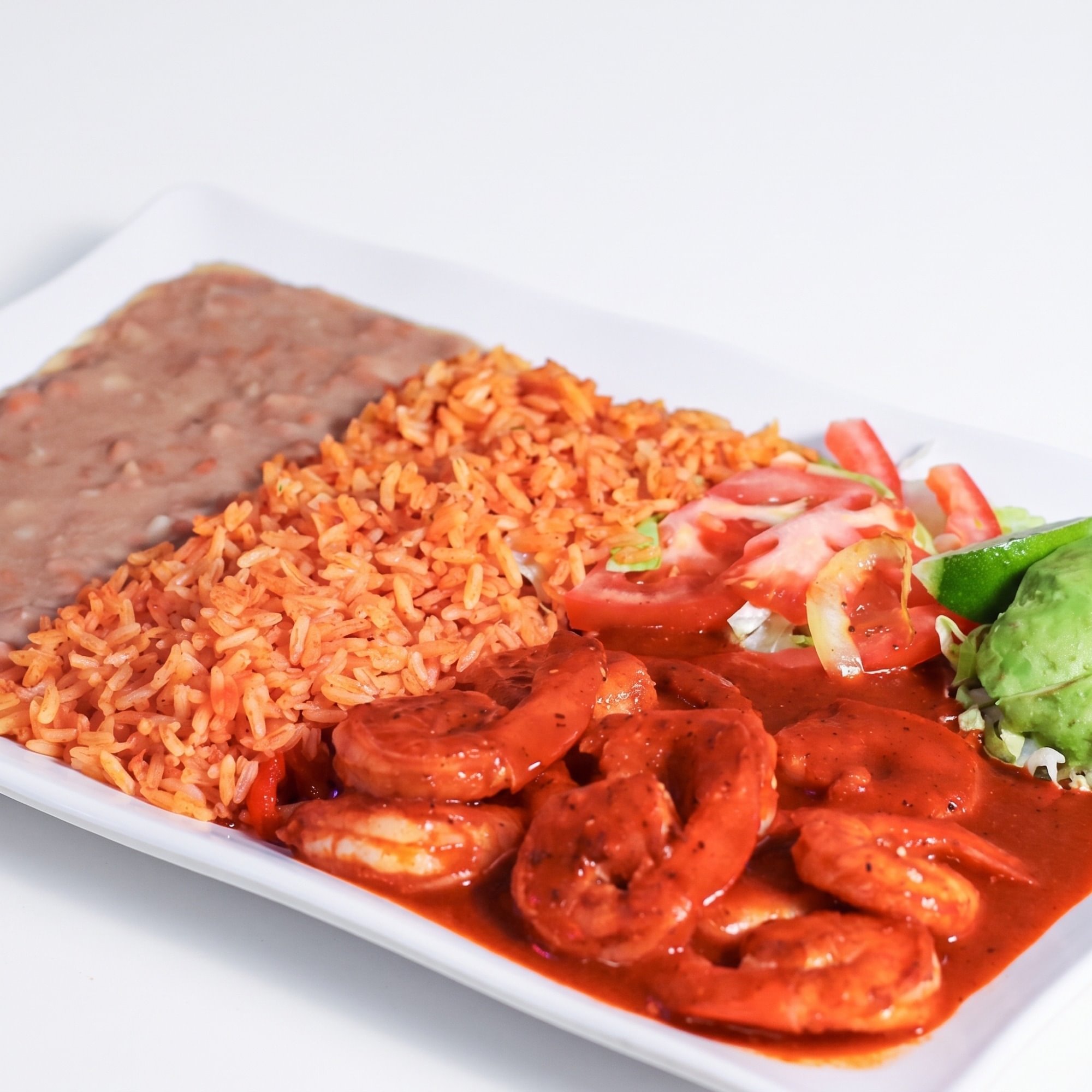 Camarones a la Diabla Plate