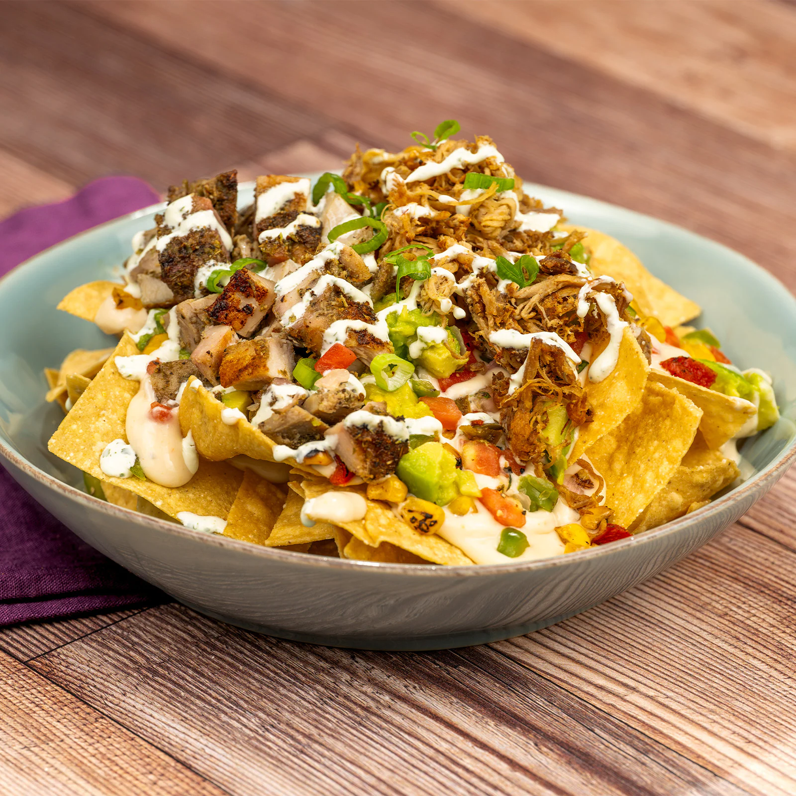Chicken and Pork Adobo Nachos