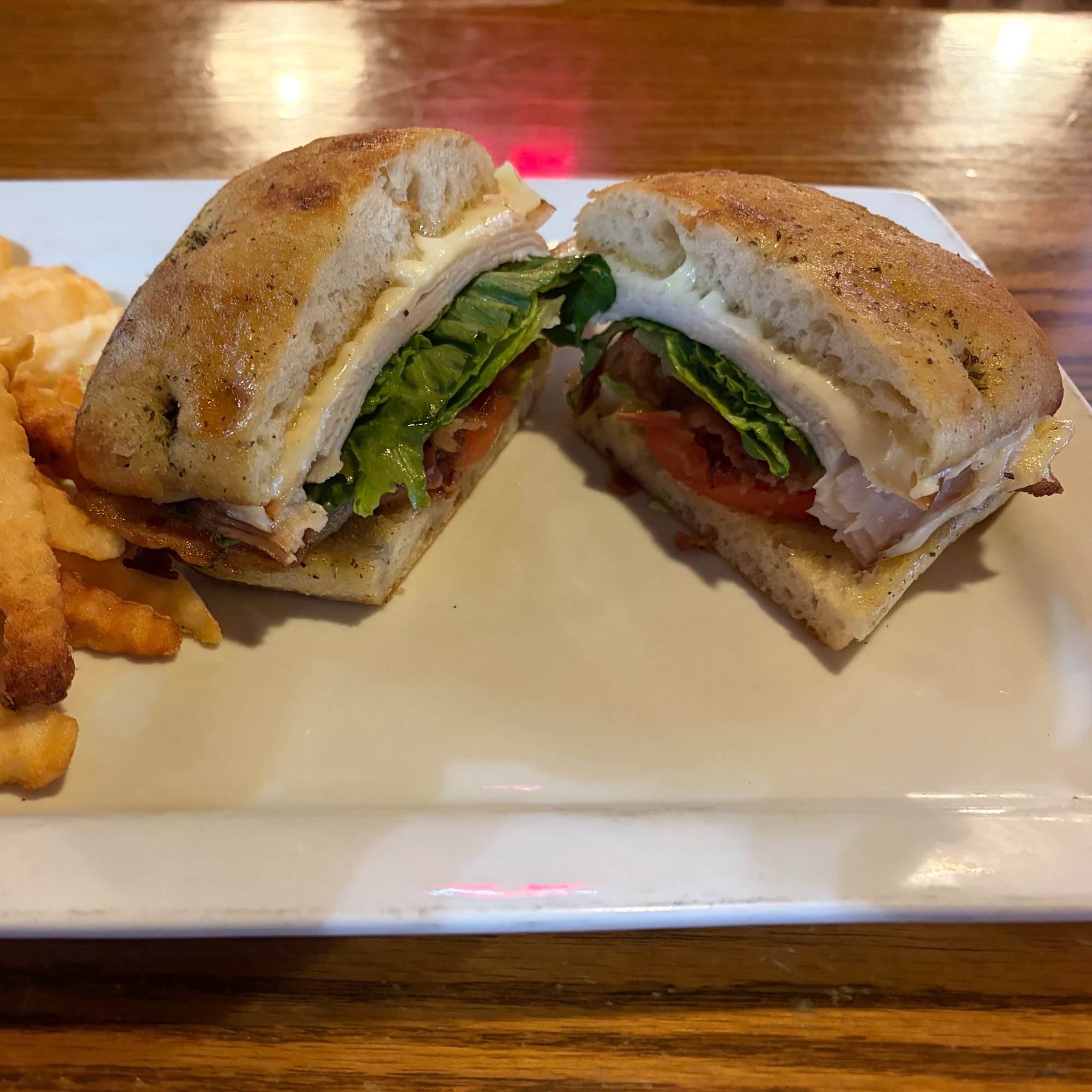 Focaccia Turkey Club