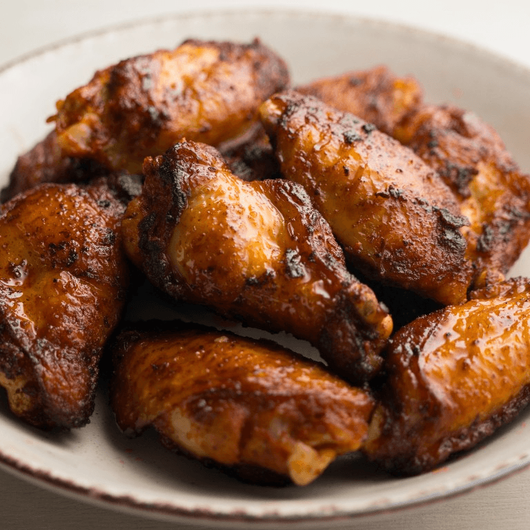 Fried chicken wings (6 pieces)
