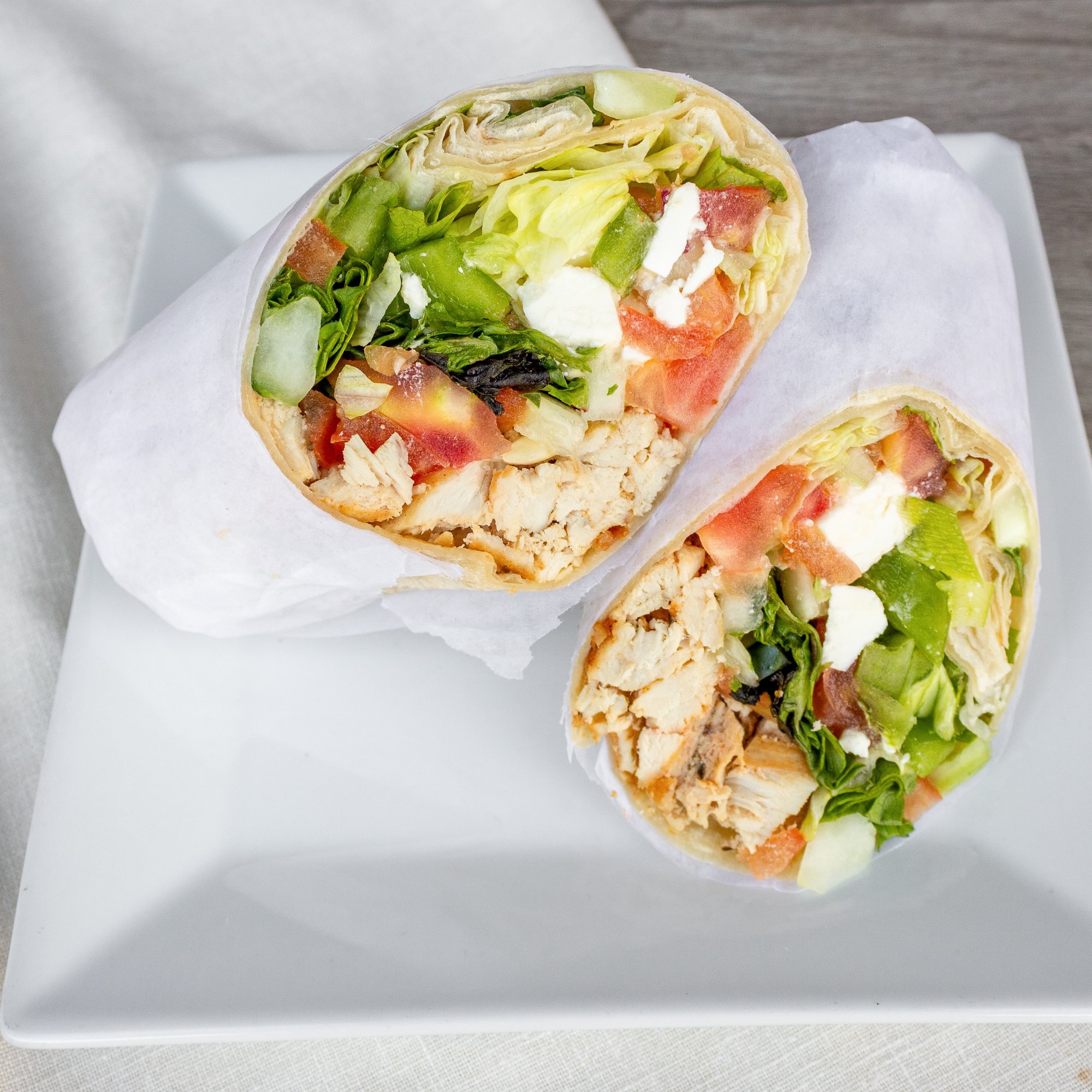Chicken Greek Wrap