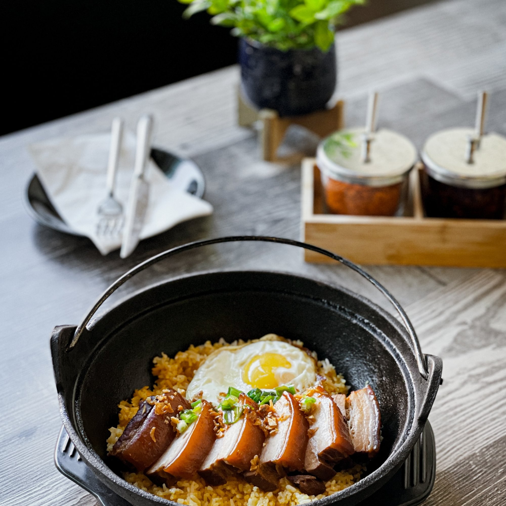 Slow-Cooked Pork Belly & Egg
