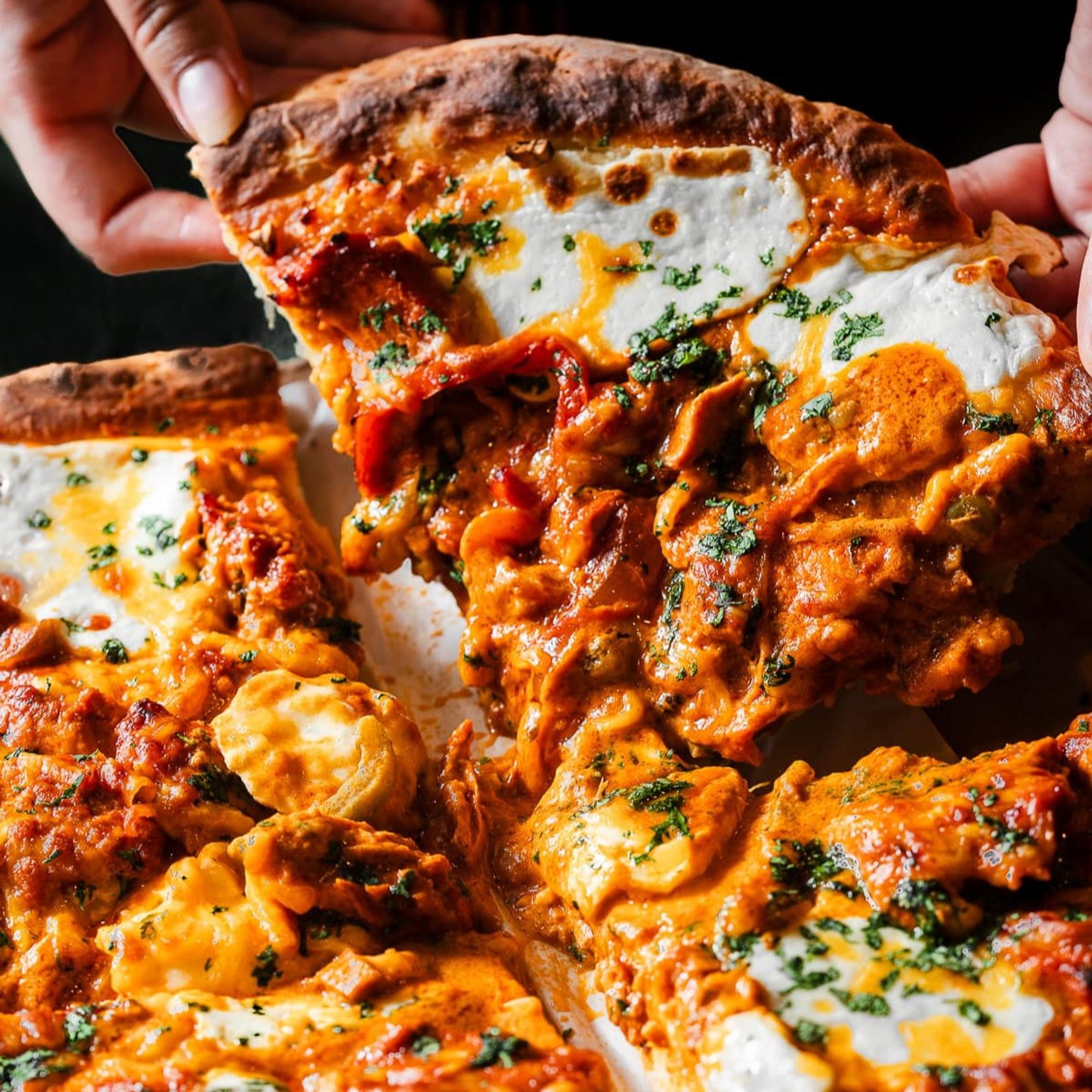 Butter Chicken Pizza
