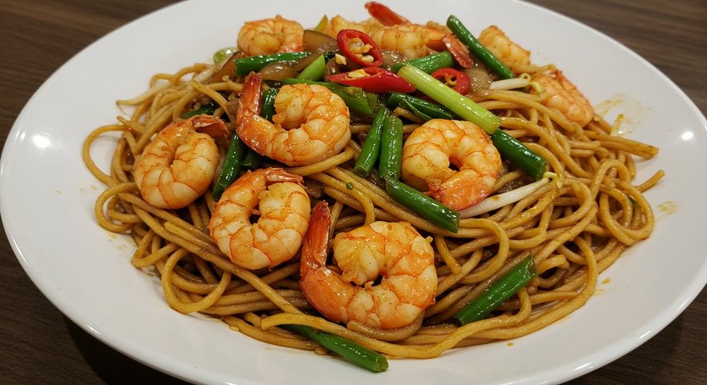 Shrimp Hakka Noodles
