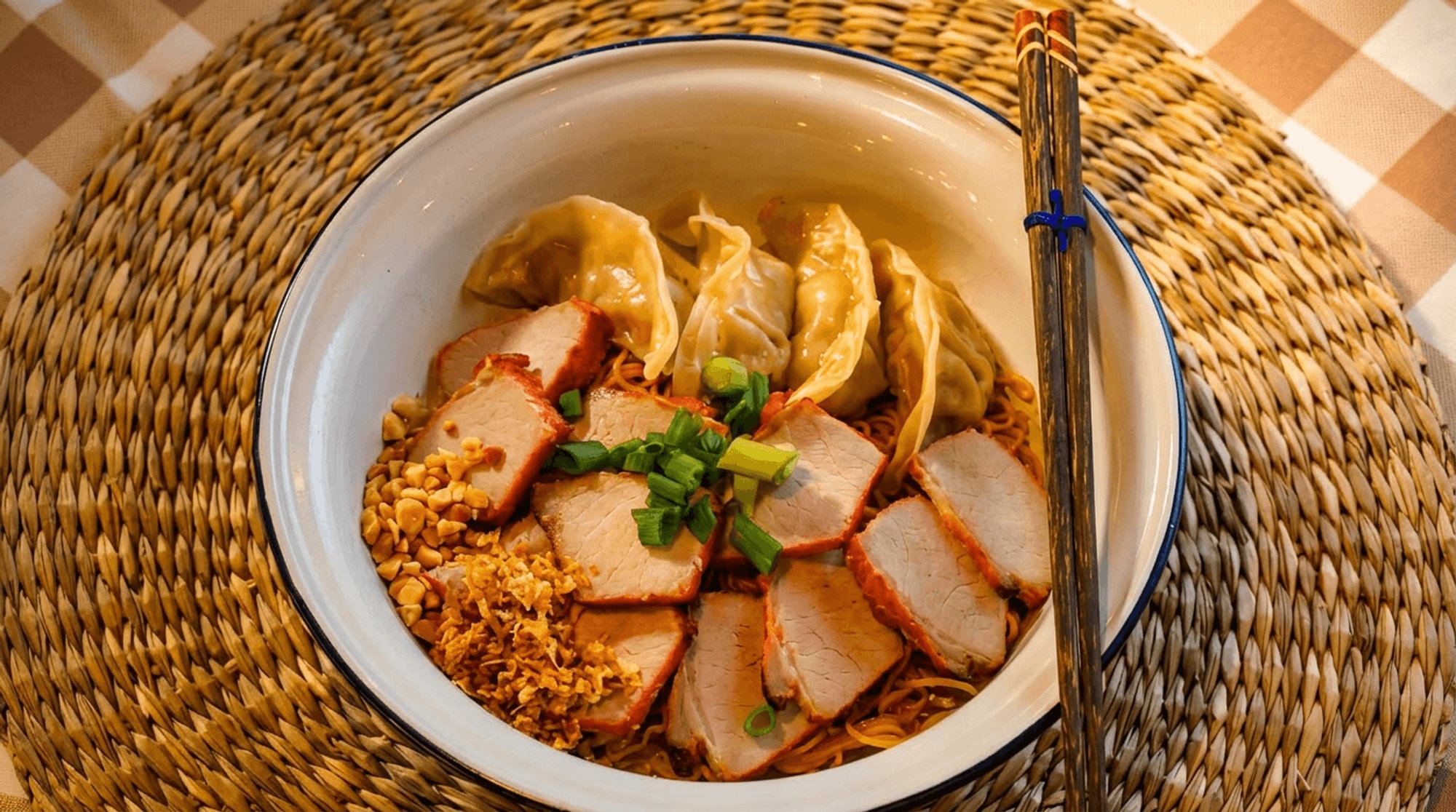 Stir-Fried Wonton & Noodles