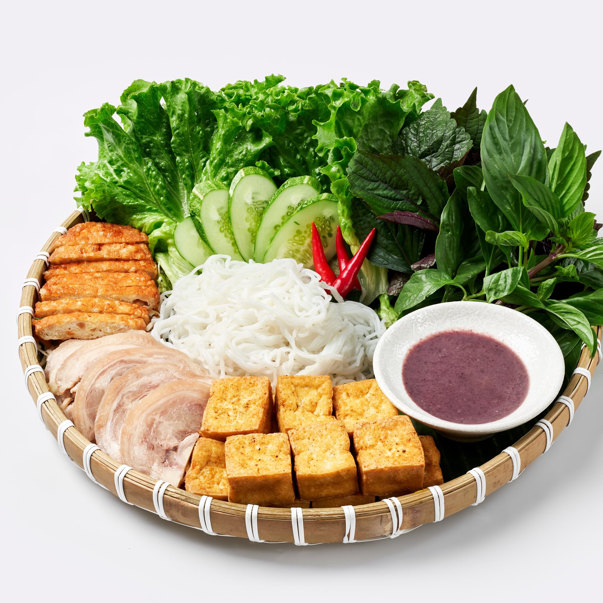 Bún Đậu Mắm Tôm - Rice Noodles, Tofu & Shrimp Paste