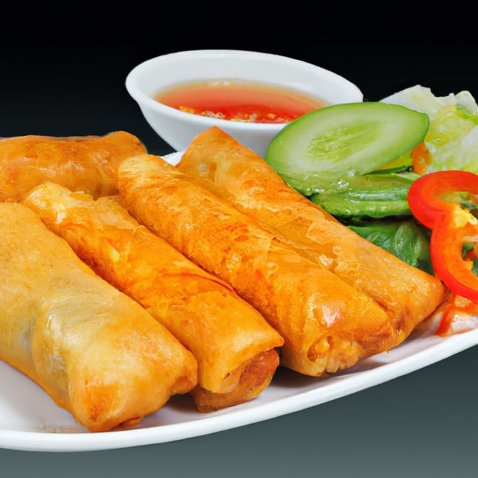 A3 Vegetarian Egg Rolls (4) Cha Gio Chay