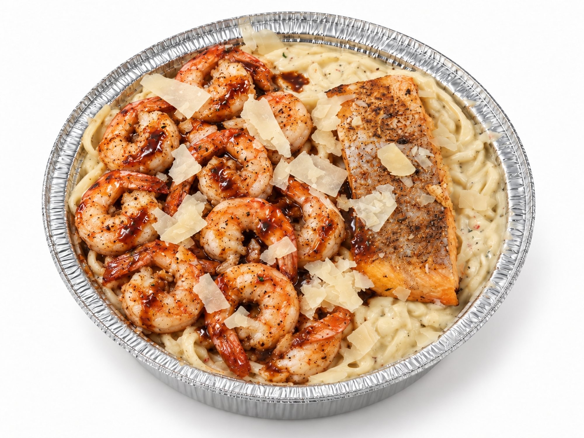 Shrim & Salmon Alfredo