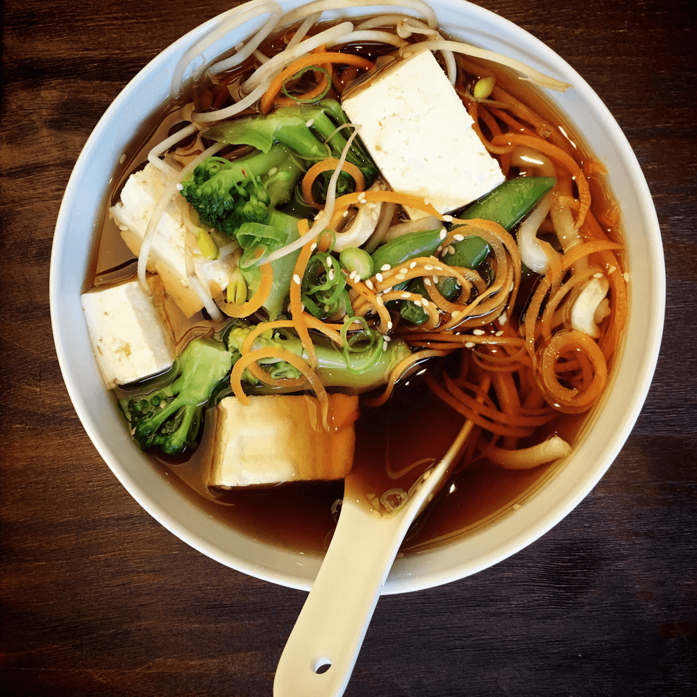 Mixed Vegetables Noodle Soup