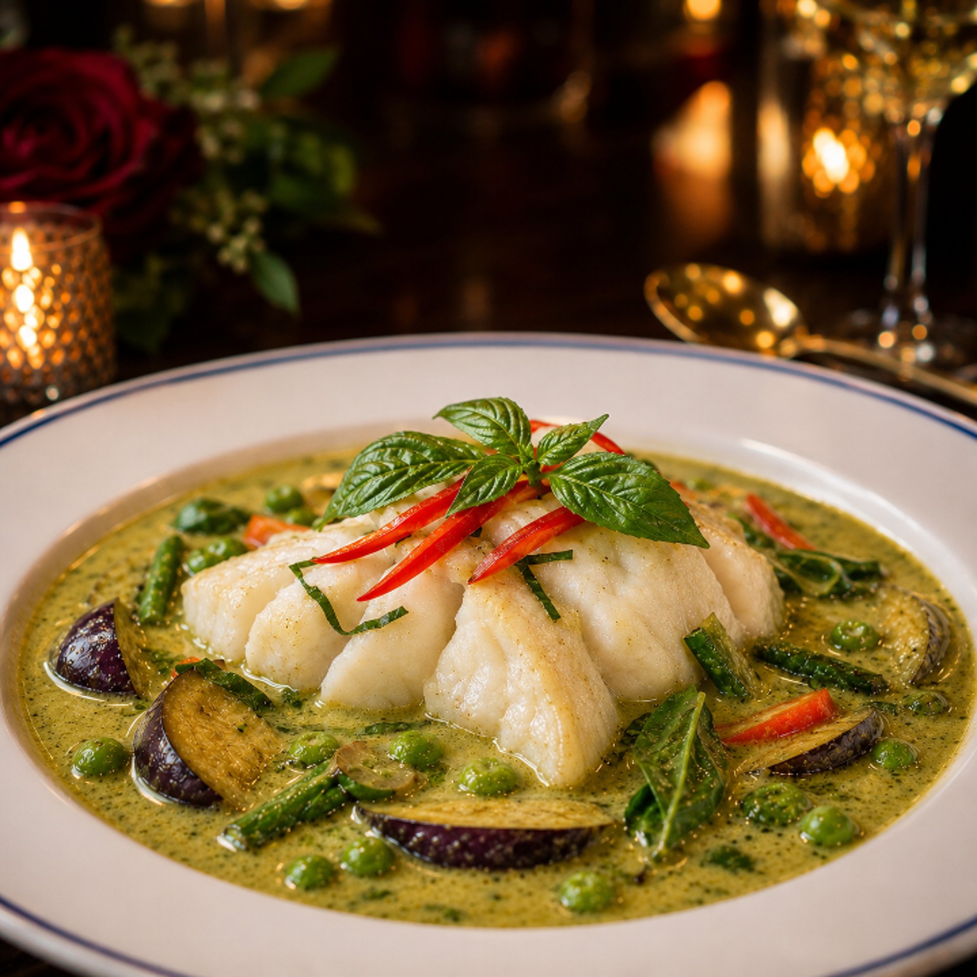 Thai Emerald Sea Bass Curry