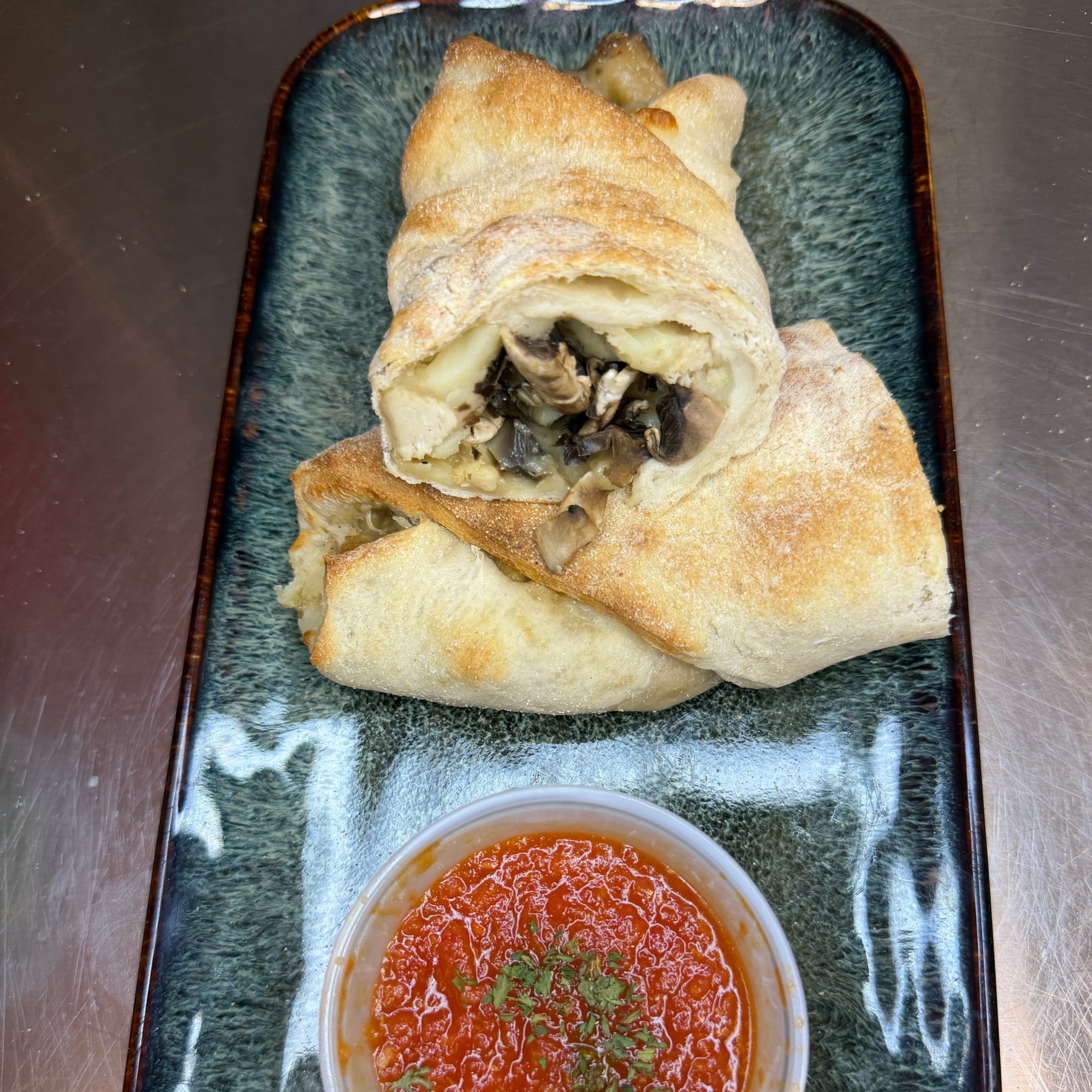 Chicken Marsala Pizza Roll