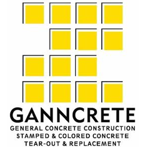 Ganncrete Concrete Construction Logo