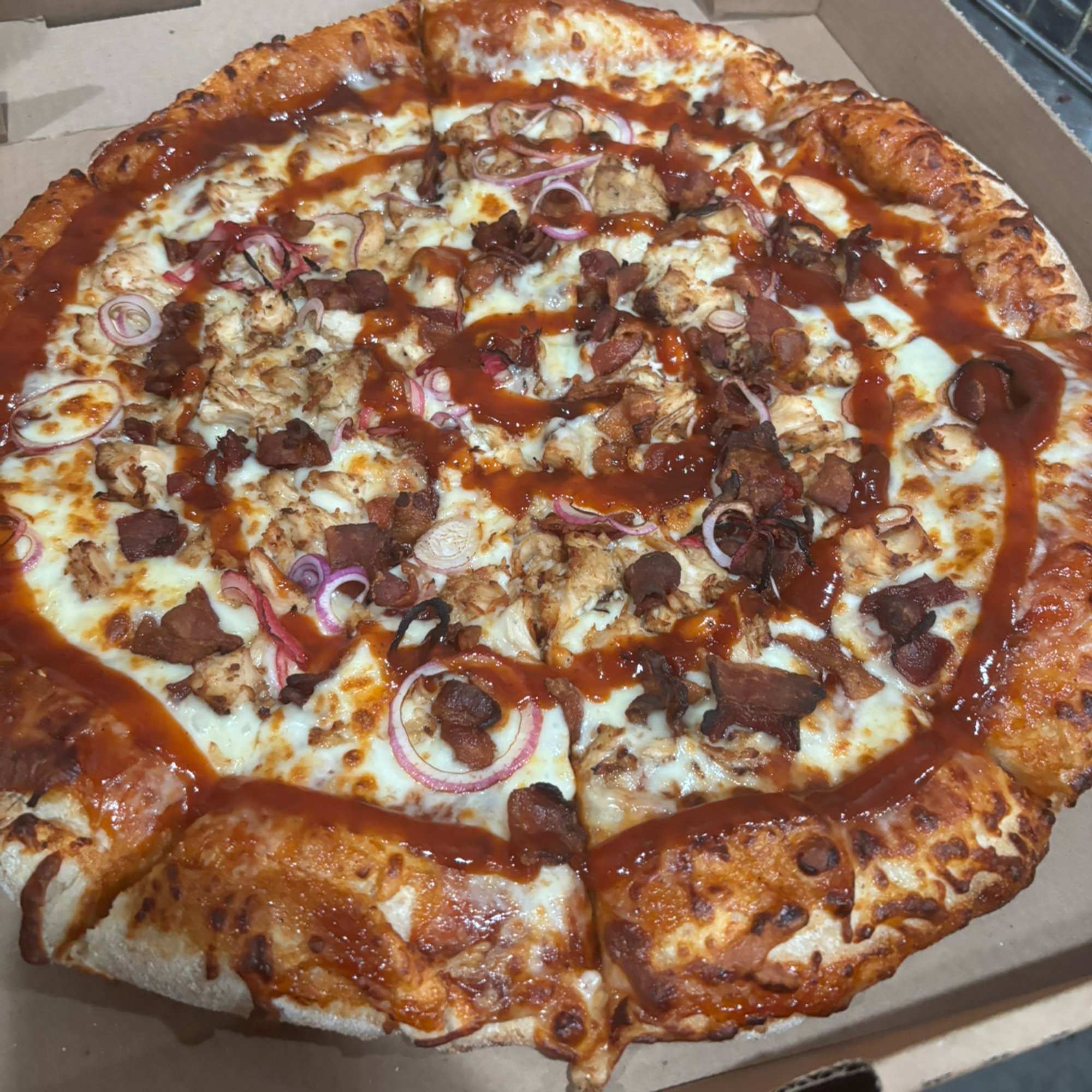 Bourbon Chicken Pizza