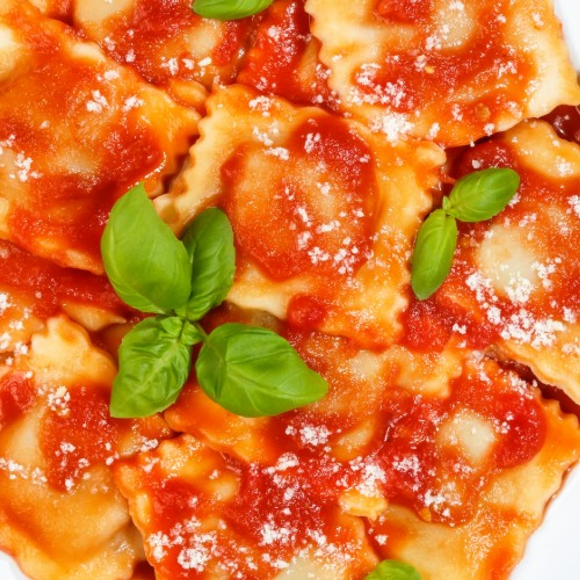Child's Beef Ravioli with Meat Sauce