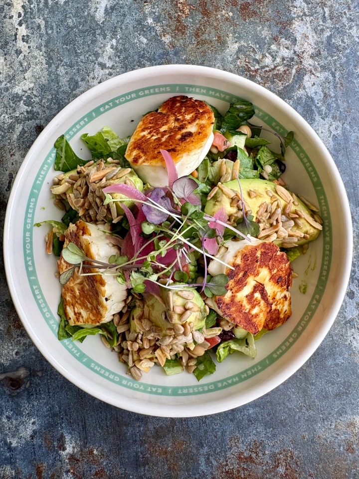 Sunflower Avocado Halloumi Salad