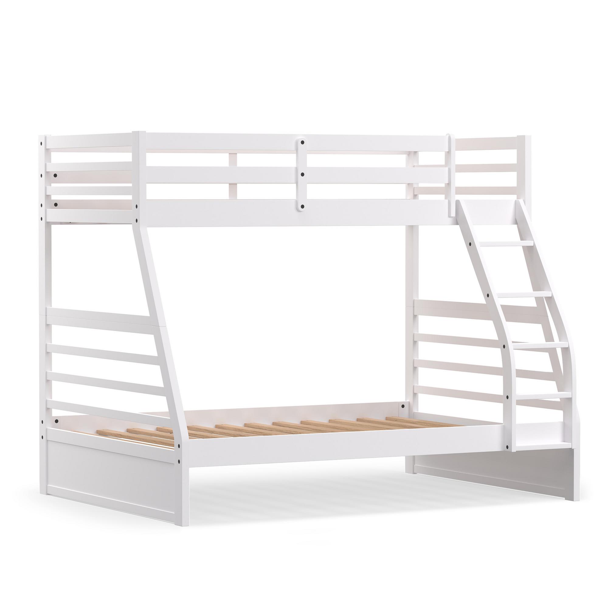 Rize Twin/Full Bunk Bed - White