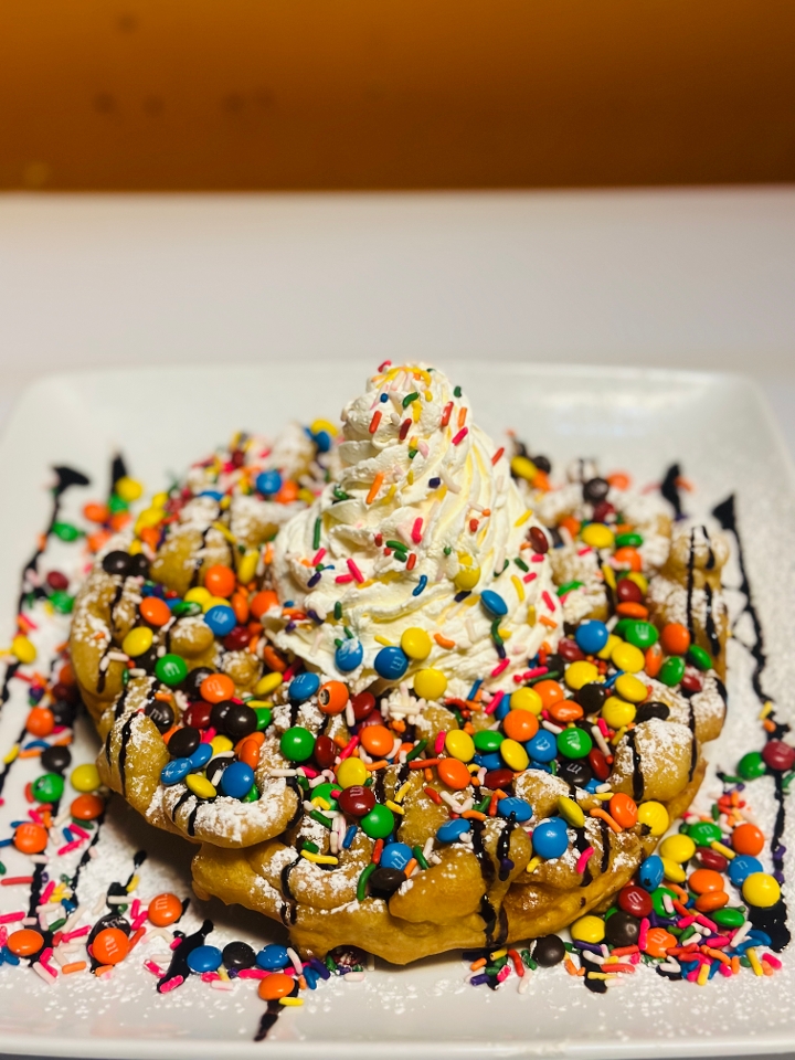 M&M Funnel Cake