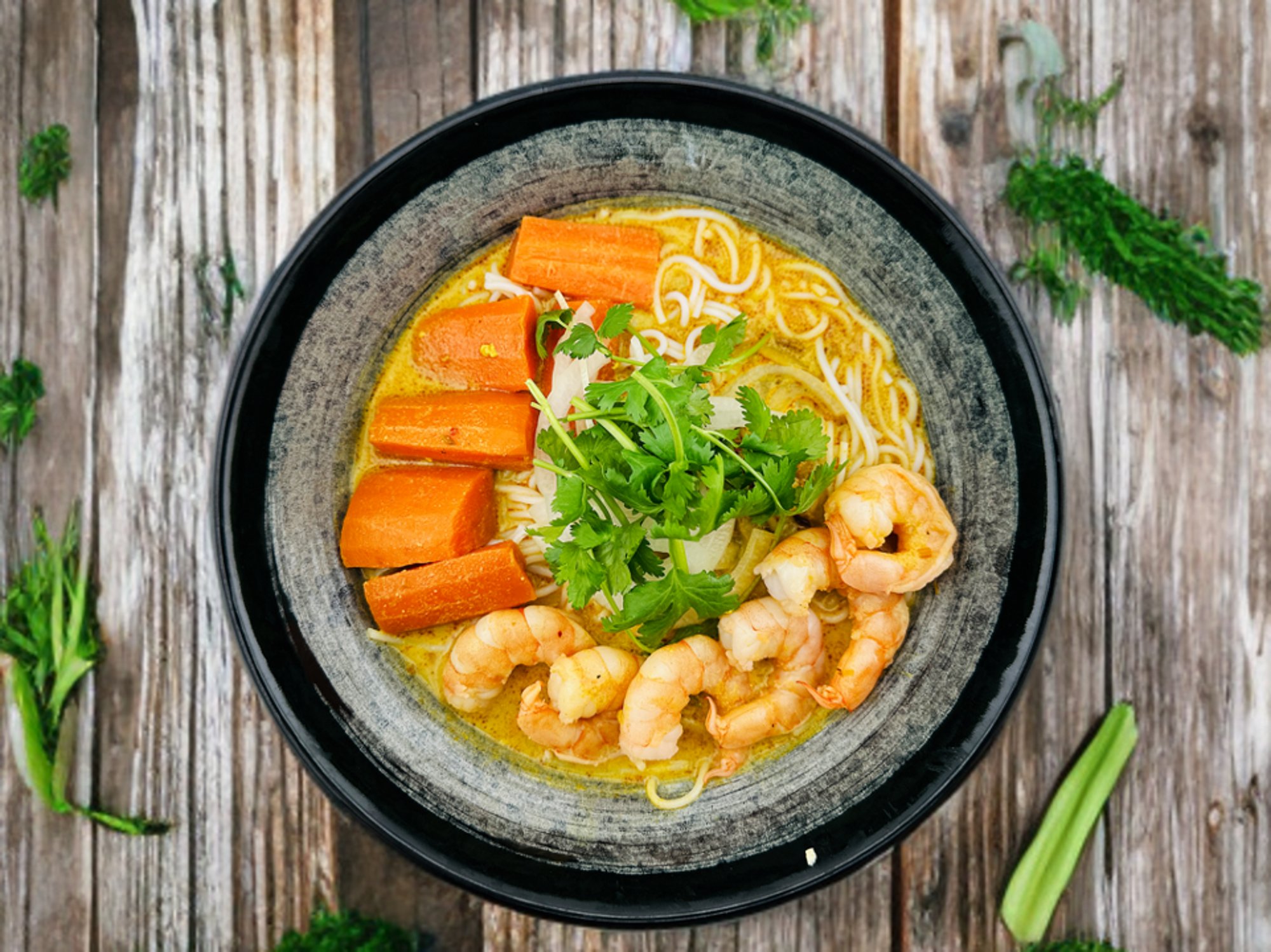 Curry Shrimp with Noodle