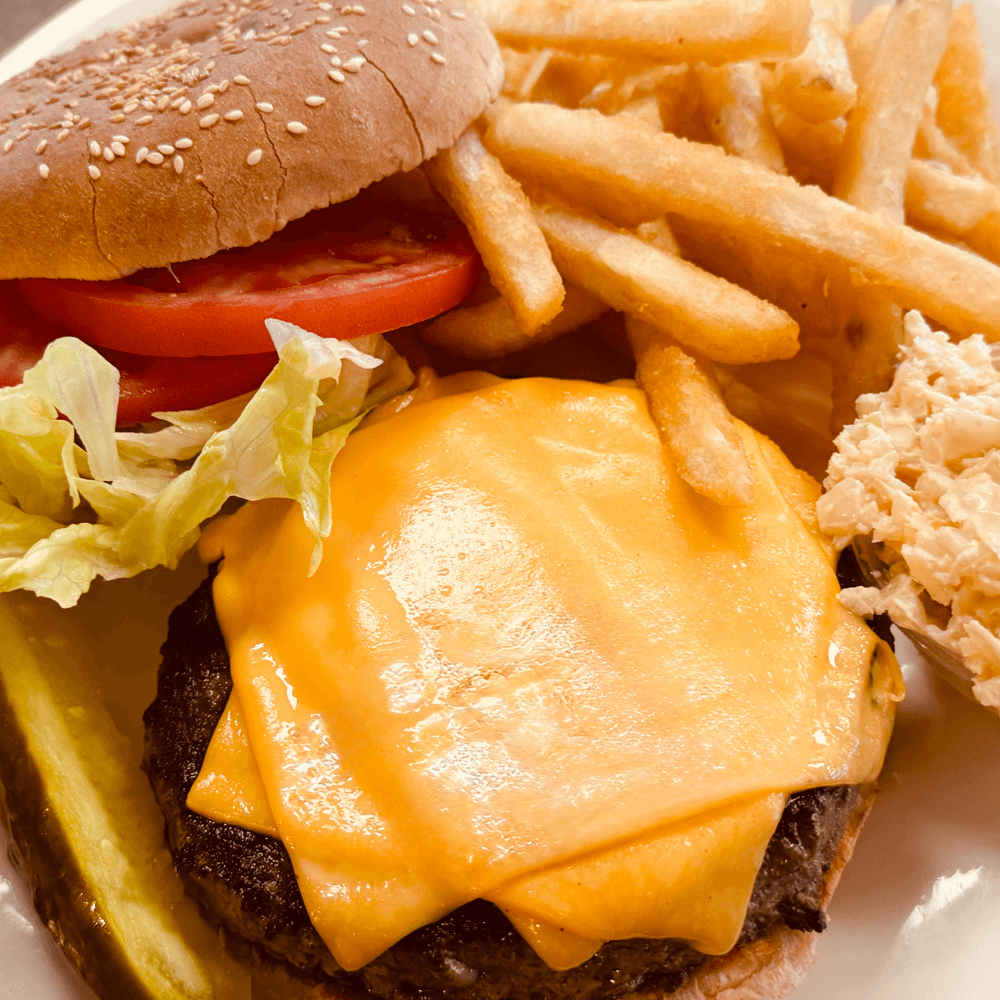 Cheeseburger or Hamburger W/ Fries