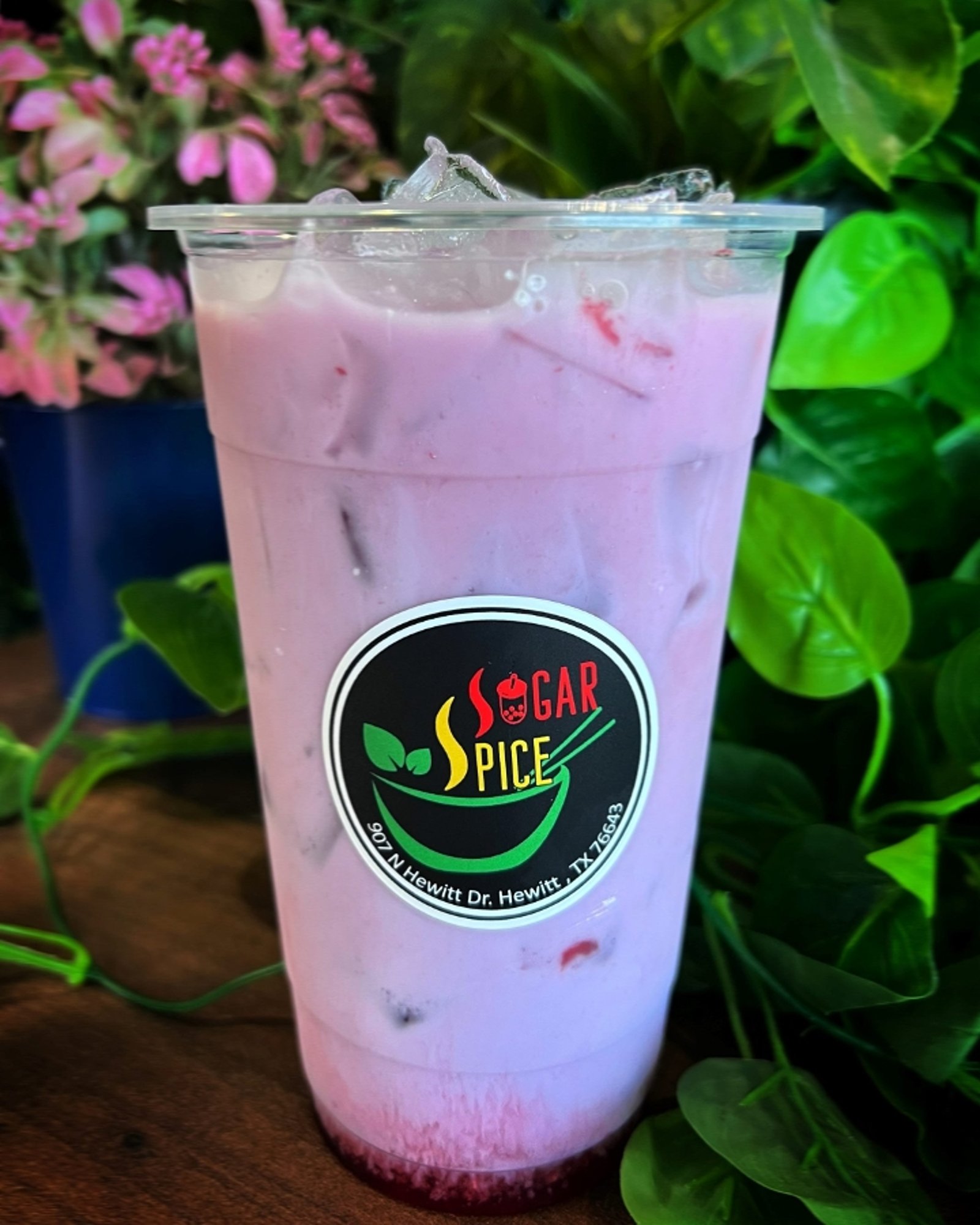 Strawberry Taro Milk